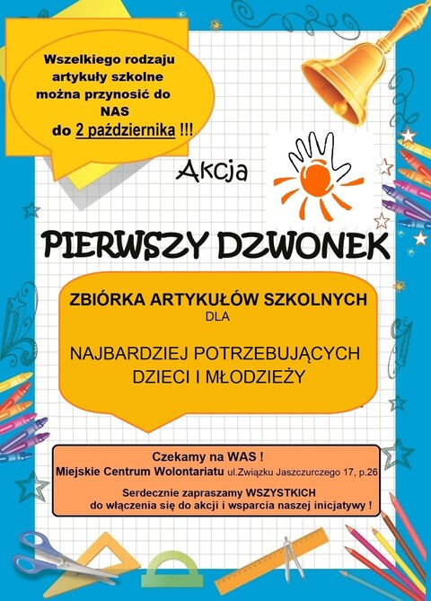 Przyłącz się do akcji „Pierwszy dzwonek”!