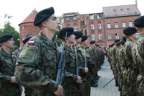 Przysięga wojskowa w Braniewie