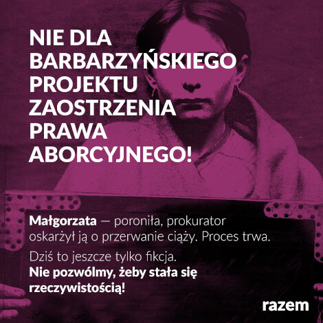 Razem protestuje ws. aborcji