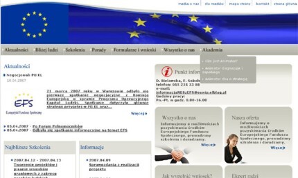 Regionalny Ośrodek EFS w sieci