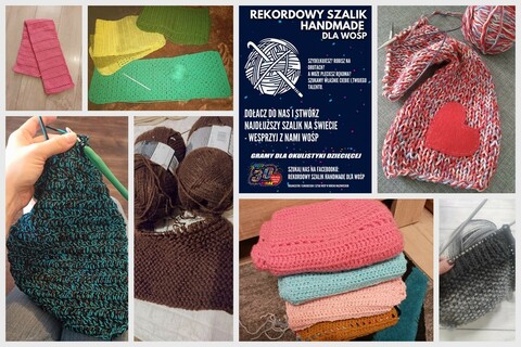 Rekordowy szalik handmade dla WOŚP