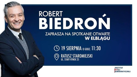 Robert Biedroń w Elblągu