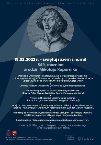 Rocznica 549. urodzin Mikołaja Kopernika