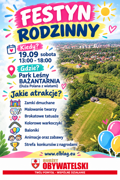 Rodzinny Festyn w Bażantarni – moc atrakcji i zabawy