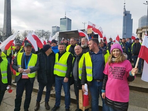 Z regionu elbląskiego na rolniczy protest w stolicy