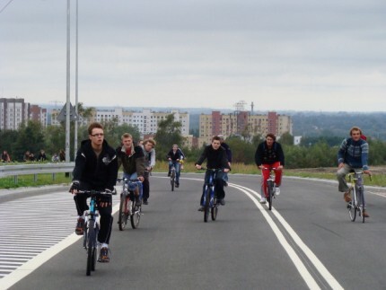 Rowerami na Modrzewinę