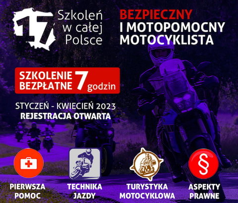 Ruszyły zapisy na bezpłatne szkolenia dla motocyklistów