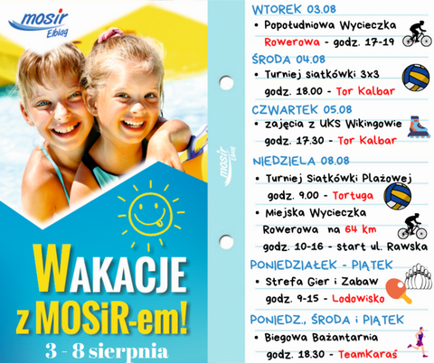 Siatkówka i rowery, czyli Wakacje z MOSiR-em