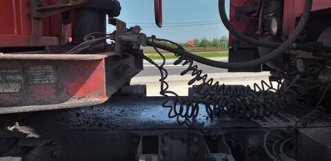 Skontrolowali ciężarowe volvo - auto dalej już nie pojechało