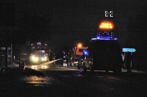 Śmierć motocyklisty na drodze nr 22