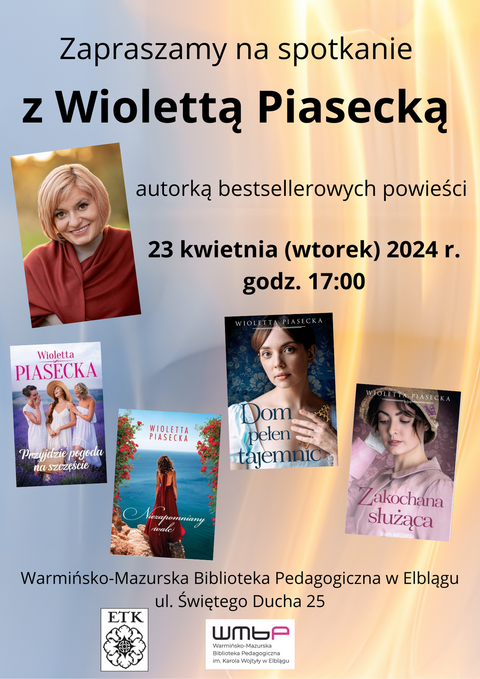 Spotkanie autorskie z Wiolettą Piasecką