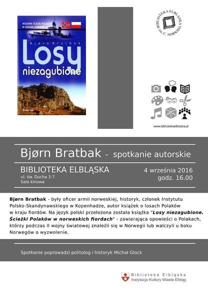 Spotkanie autorskie z Bjørnem Bratbakiem odwołane