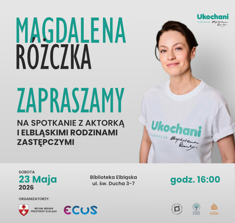 Spotkanie z Magdaleną Różczką i elbląskimi rodzinami zastępczymi