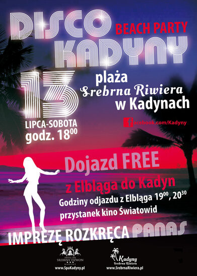 Srebrna Riwiera zaprasza na disco beach party!