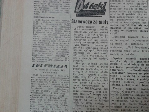 Stanowczo za mały