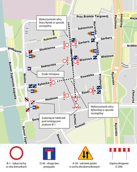 Stary Rynek wyłączony z ruchu w weekend 