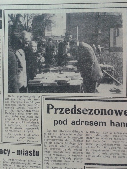 Stoisko loteryjne książek