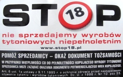 STOP 18 - aby dzieci nie paliły