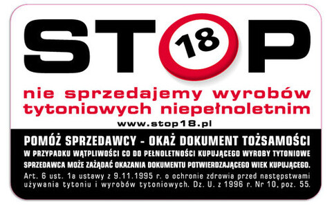STOP 18! Papierosy nie dla dzieciaków