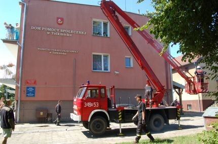 Pożar Domu Pomocy Społecznej w Tolkmicku