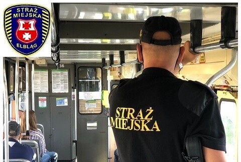 Strażnicy kontrolują transport publiczny