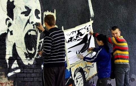 Street art rozpoczęty