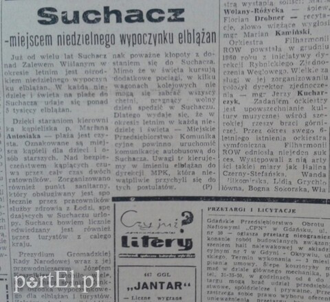 Suchacz - miejscem niedzielnego wypoczynku elblążan