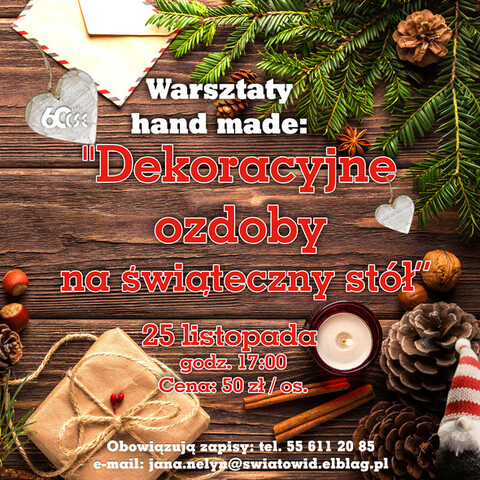 Świąteczne warsztaty hand made