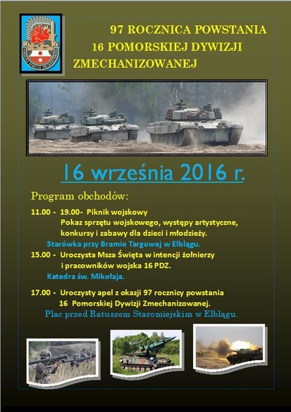 Święto 16 Pomorskiej Dywizji Zmechanizowanej