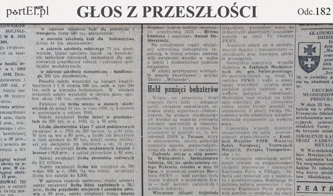 Sympatycy mile widziani (Głos z przeszłości, odc. 182)