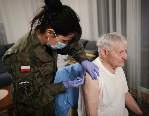 Szczepienia kombatantów z Warmii i Mazur