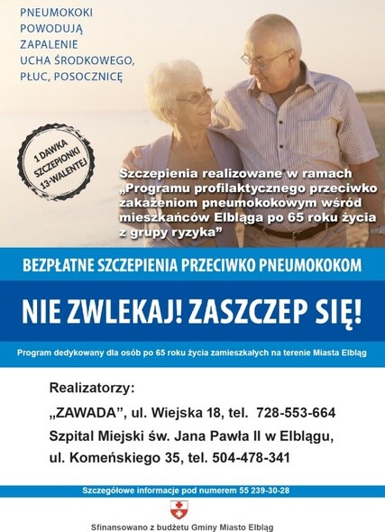 Szczepienia przeciw pneumokokom dla seniorów 