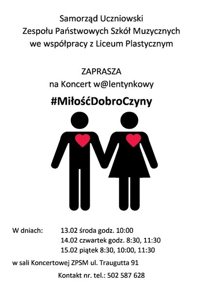 Szkoła muzyczna zaprasza na Walentynki