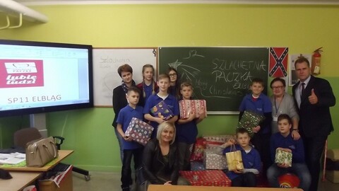 Szlachetny gest uczniów jedenastki