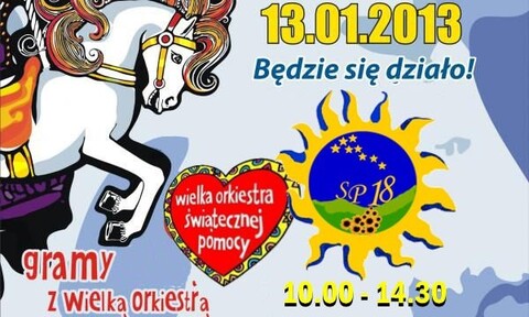 Sztabik WOŚP w SP 18