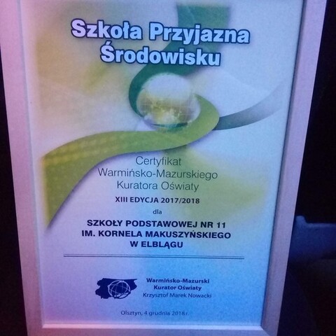 Ta szkoła jest przyjazna środowisku