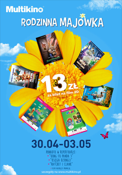 Taniej w majówkę w Multikinie