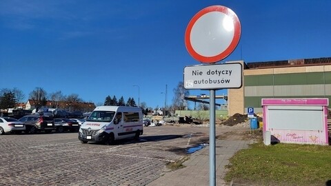 Parking wydzierżawiany pod budowę