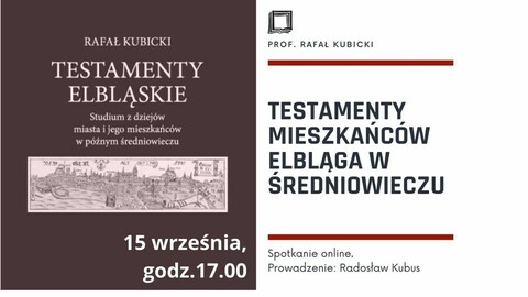 Testamenty mieszkańców Elbląga w średniowieczu