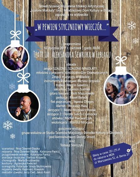 To będzie wyjątkowy, styczniowy wieczór