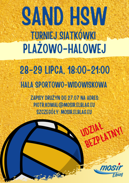 Turniej siatkówki plażowo-halowej w Elblągu