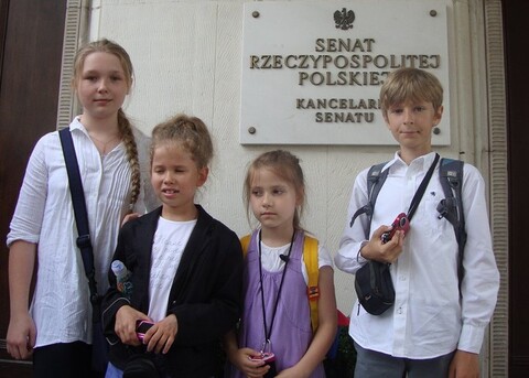 Uczniowie SP 21 w Sejmie i Senacie