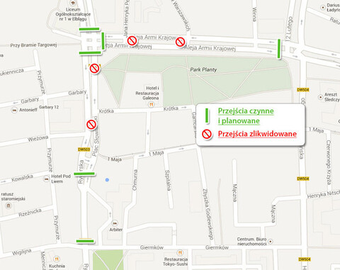 Ulice po przejściach