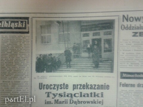 Uroczyste przekazanie Tysiąclatki im. Marii Dąbrowskiej