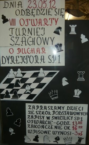 VIII Otwarty Turniej Szachowy o Puchar Dyrektora SP1