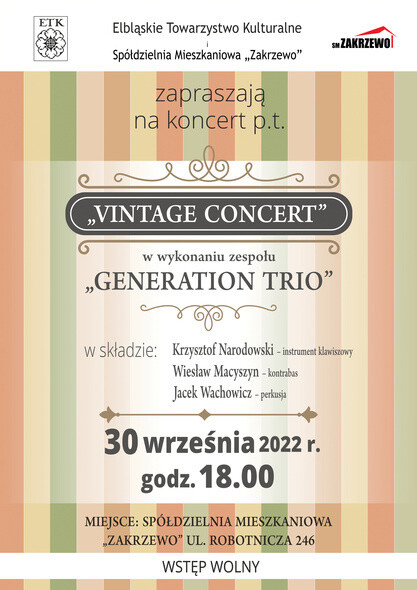 Vintage Concert w wykonaniu Generation Trio