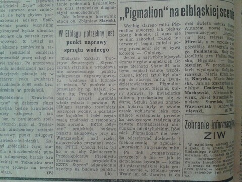 W Elblągu potrzebny jest punkt naprawy sprzętu wodnego