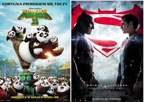 W Multikinie przedpremierowo „Kung Fu Panda 3 i „Batman v Superman”