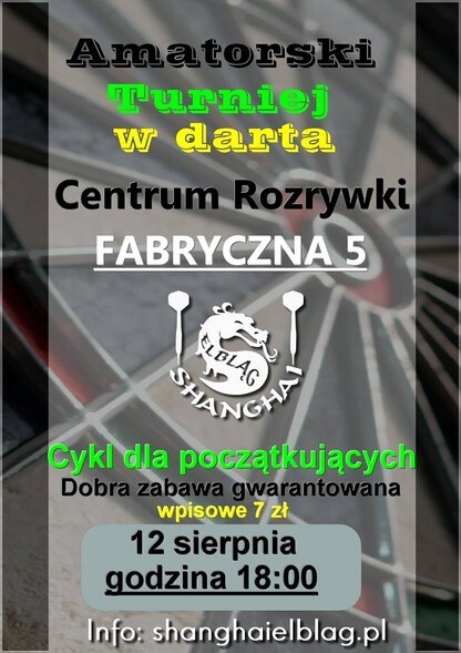 W piątek rusza II edycja Turnieju Amatorskiego w darta