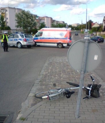 Rowerem bezpiecznie do celu - akcja elbląskiej drogówki